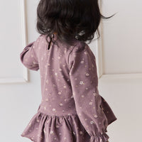 Organic Cotton Bailey Top - Goldie Huckleberry Large Childrens Top from Jamie Kay NZ