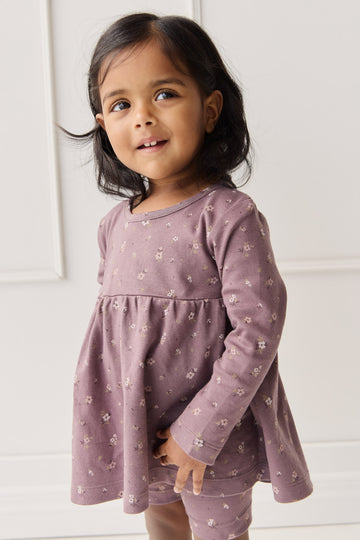 Organic Cotton Sage Top - Goldie Huckleberry Large Childrens Top from Jamie Kay NZ