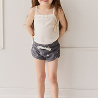 Organic Cotton Ivy Shortie - Cherry Love Lava Childrens Short from Jamie Kay NZ