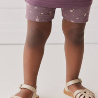 Organic Cotton Everyday Bike Short - Goldie Huckleberry Large Childrens Short from Jamie Kay NZ