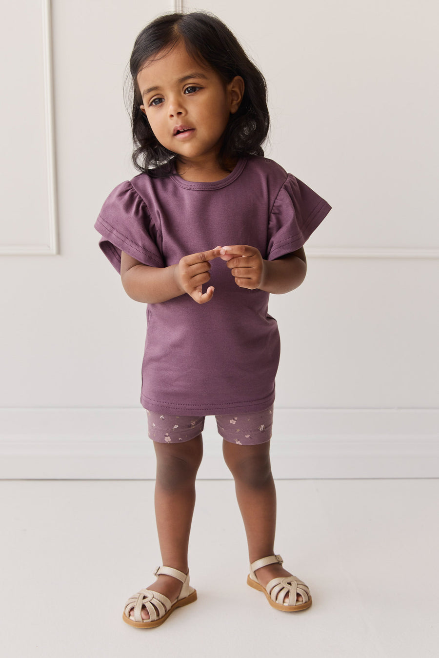 Pima Cotton Leah Top - Blackberry Childrens Top from Jamie Kay NZ