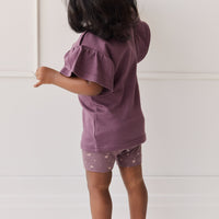 Organic Cotton Everyday Bike Short - Goldie Huckleberry Large Childrens Short from Jamie Kay NZ