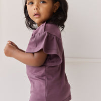 Pima Cotton Leah Top - Blackberry Childrens Top from Jamie Kay NZ