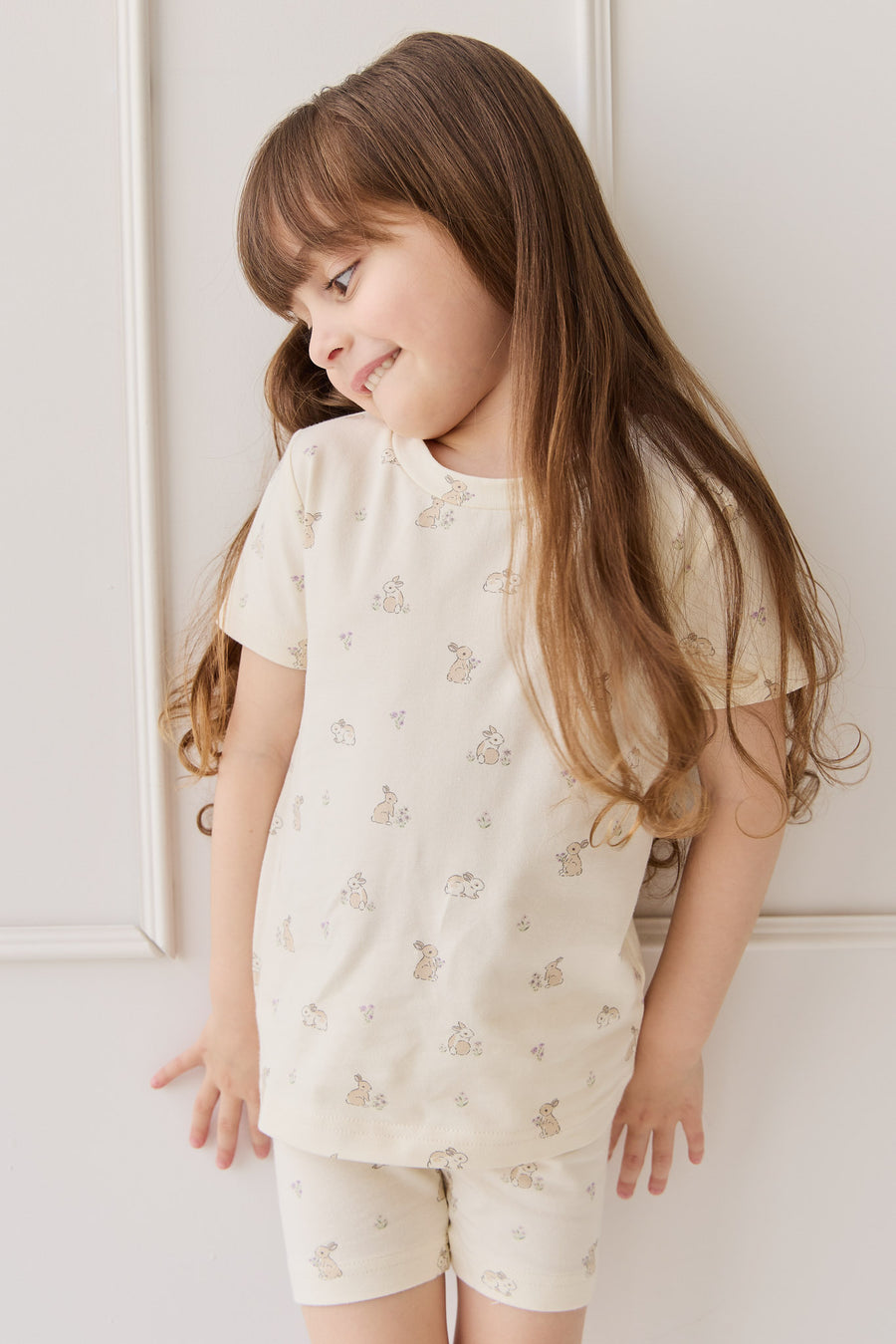 Organic Cotton Skye Short Sleeve Pyjama Set - Pennys Baby Friends Childrens Pyjama from Jamie Kay NZ