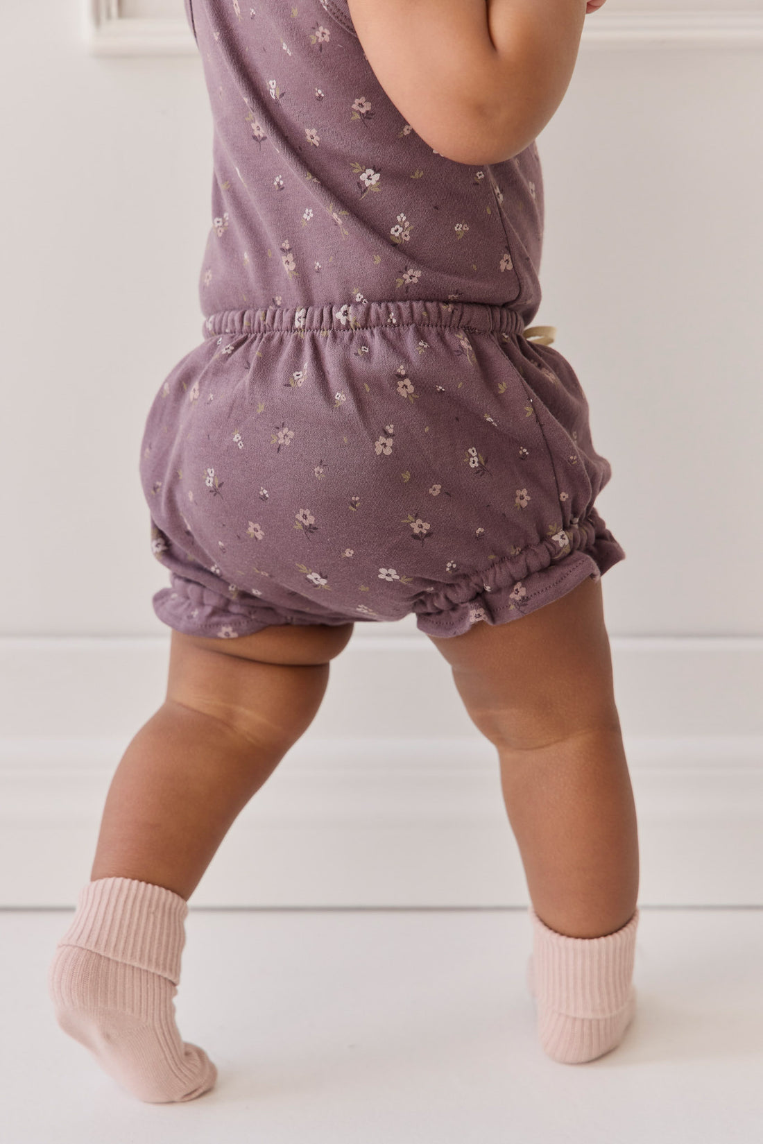 Organic Cotton Frill Bloomer - Goldie Huckleberry Large Childrens Bloomer from Jamie Kay NZ