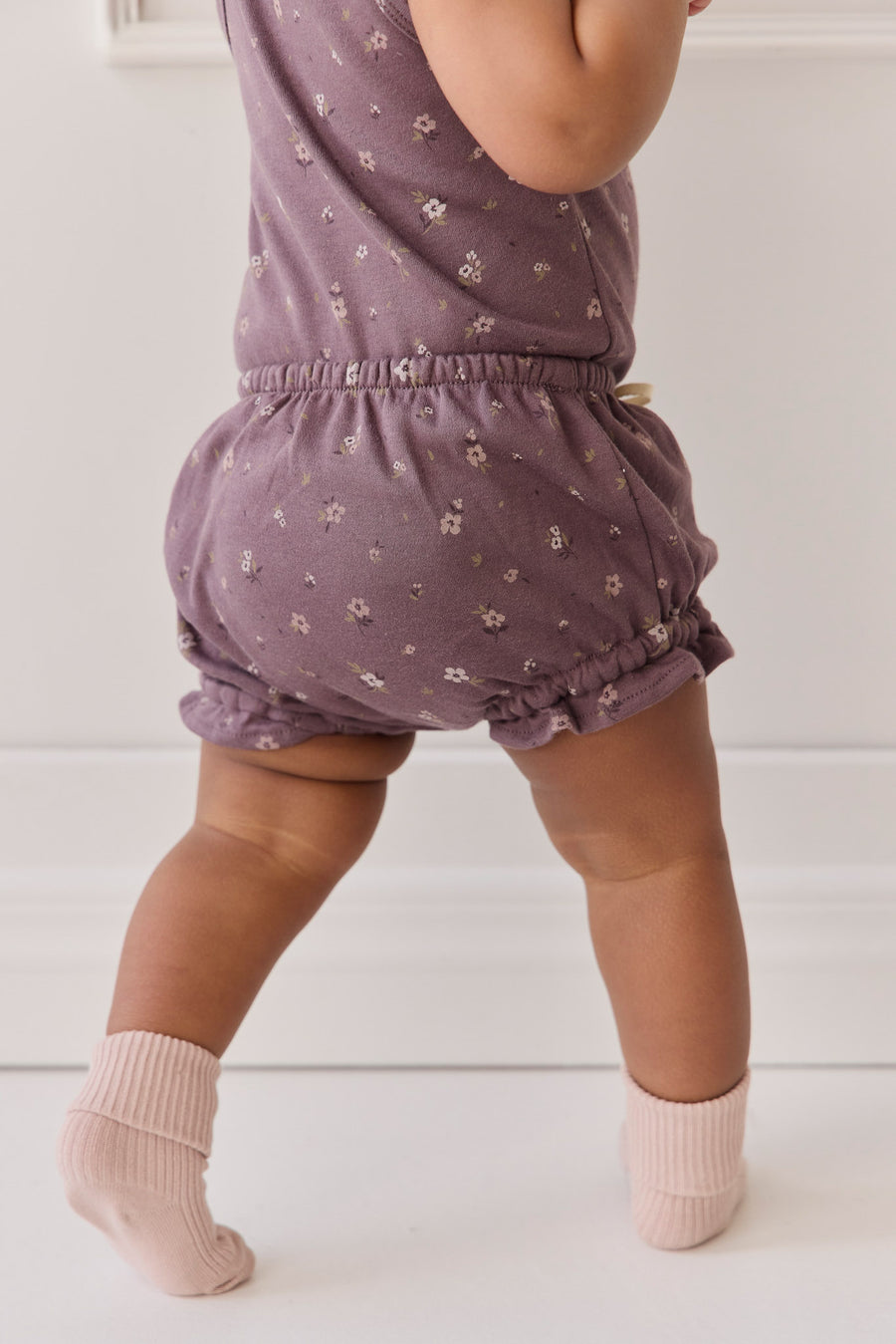 Organic Cotton Frill Bloomer - Goldie Huckleberry Large Childrens Bloomer from Jamie Kay NZ