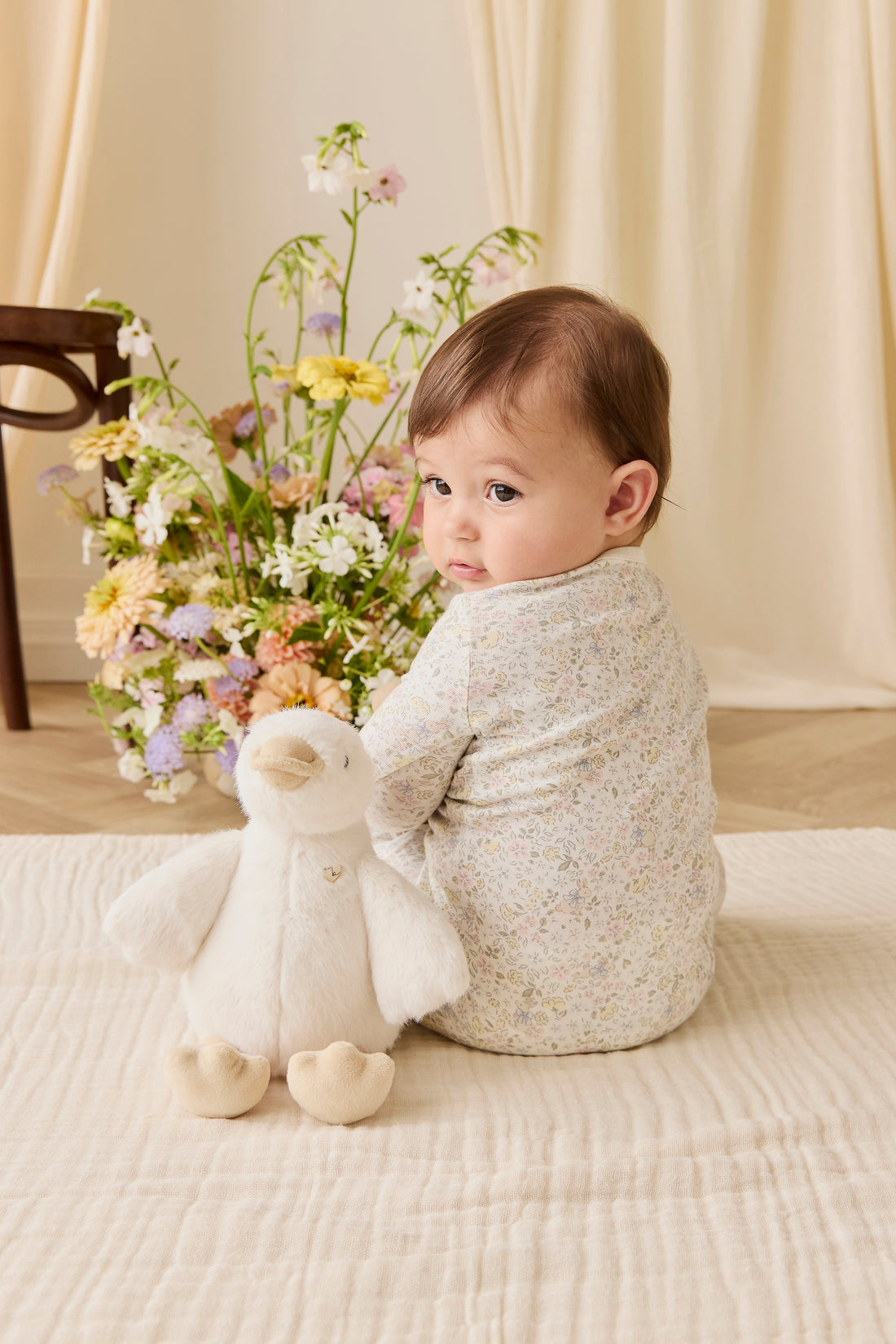 Organic Cotton Jude Onepiece-Cottage Garden Childrens Onepiece from Jamie Kay NZ