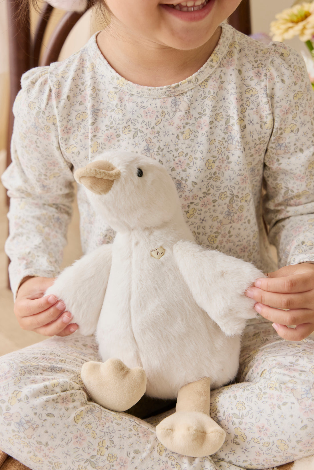 Organic Cotton Louisella Long Sleeve Pyjama Set-Cottage Garden Childrens Pyjama from Jamie Kay NZ