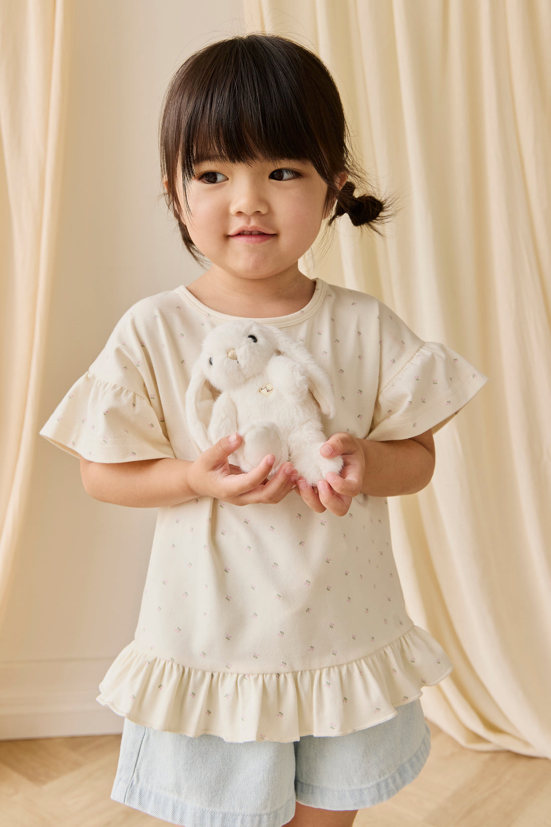 Organic Cotton Caydence Top - Ditsy Cherries Childrens Top from Jamie Kay NZ