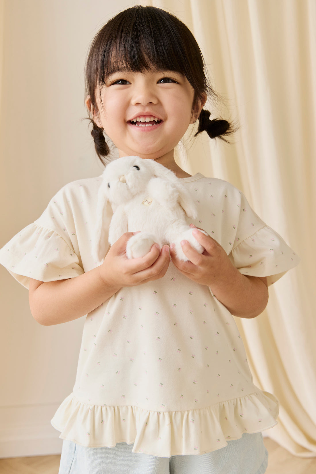 Organic Cotton Caydence Top - Ditsy Cherries Childrens Top from Jamie Kay NZ