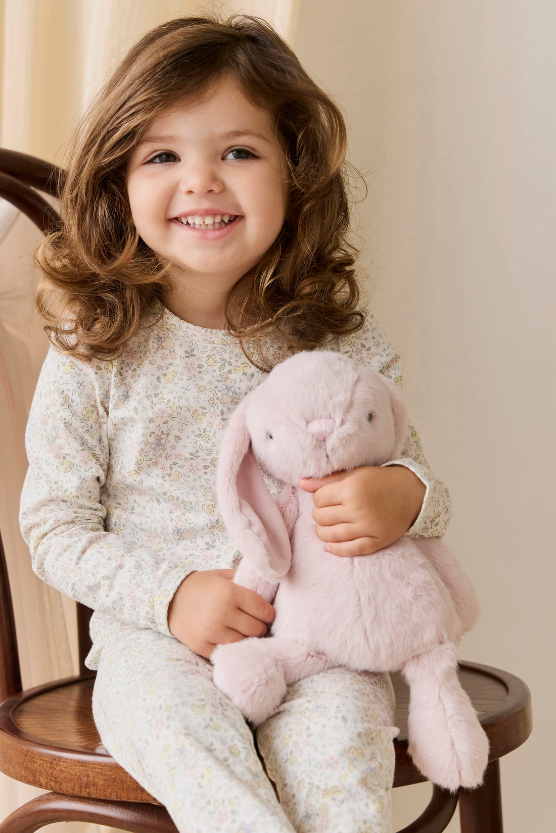 Organic Cotton Louisella Long Sleeve Pyjama Set-Cottage Garden Childrens Pyjama from Jamie Kay NZ