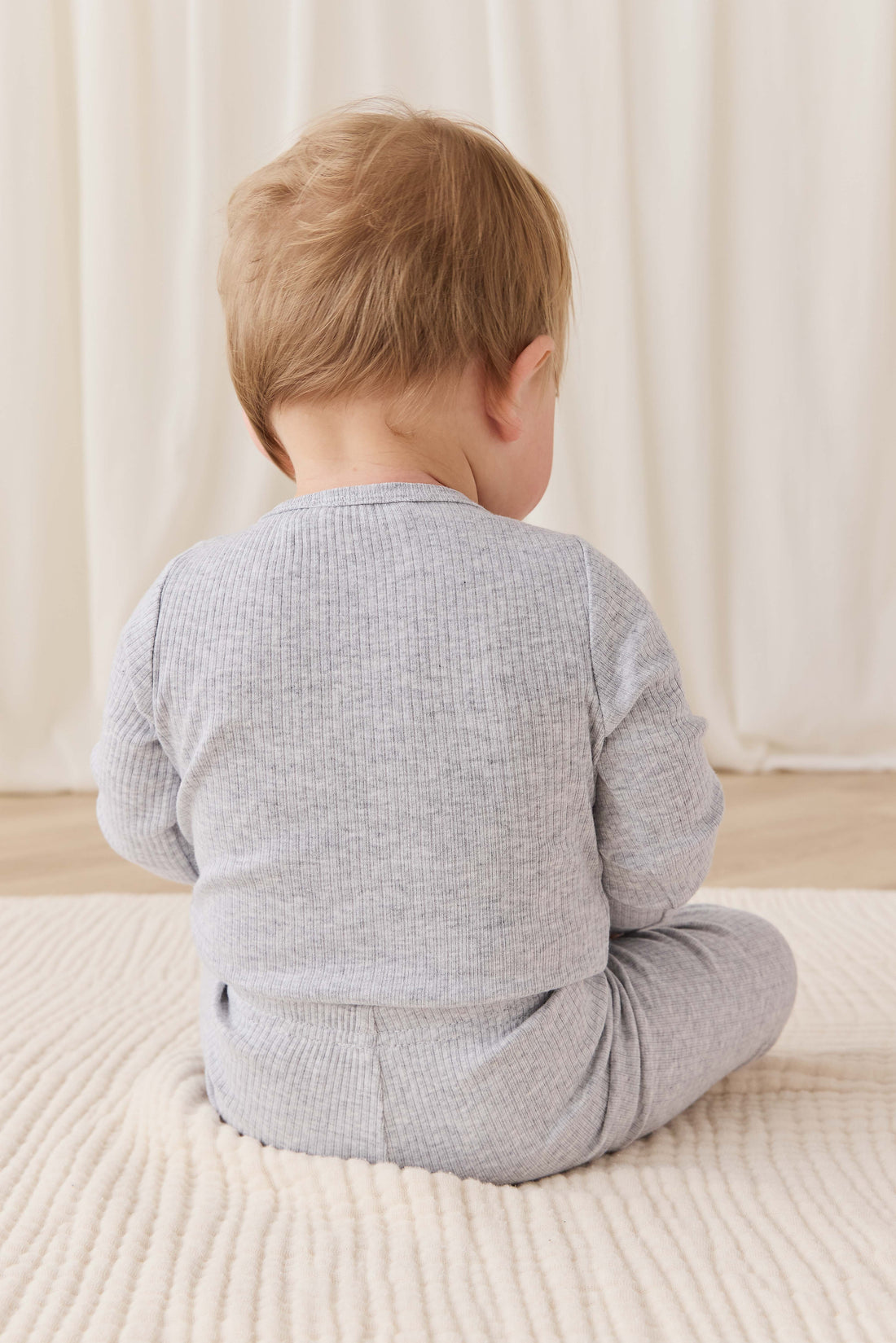 Organic Cotton Modal Everyday Legging - Light Grey Marle Childrens Legging from Jamie Kay NZ