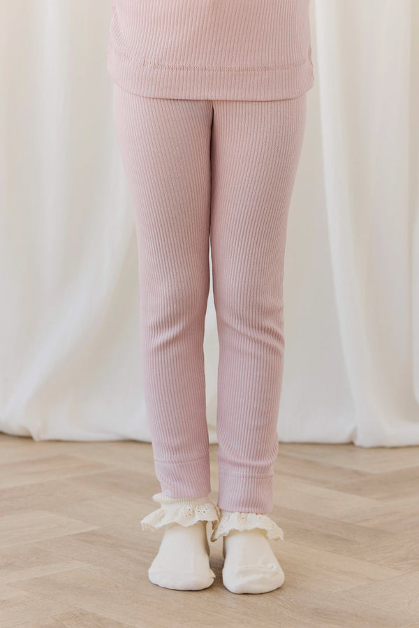 Organic Cotton Modal Everyday Legging - Rose Smoke Childrens Legging from Jamie Kay NZ