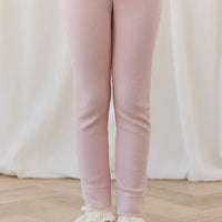 Organic Cotton Modal Everyday Legging - Rose Smoke Childrens Legging from Jamie Kay NZ