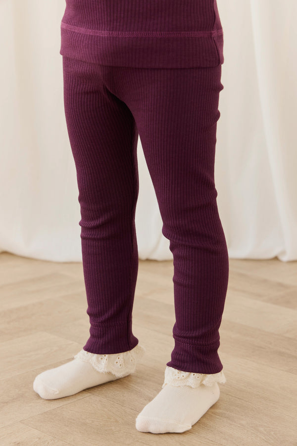 Organic Cotton Modal Everyday Legging - Fig Childrens Legging from Jamie Kay NZ