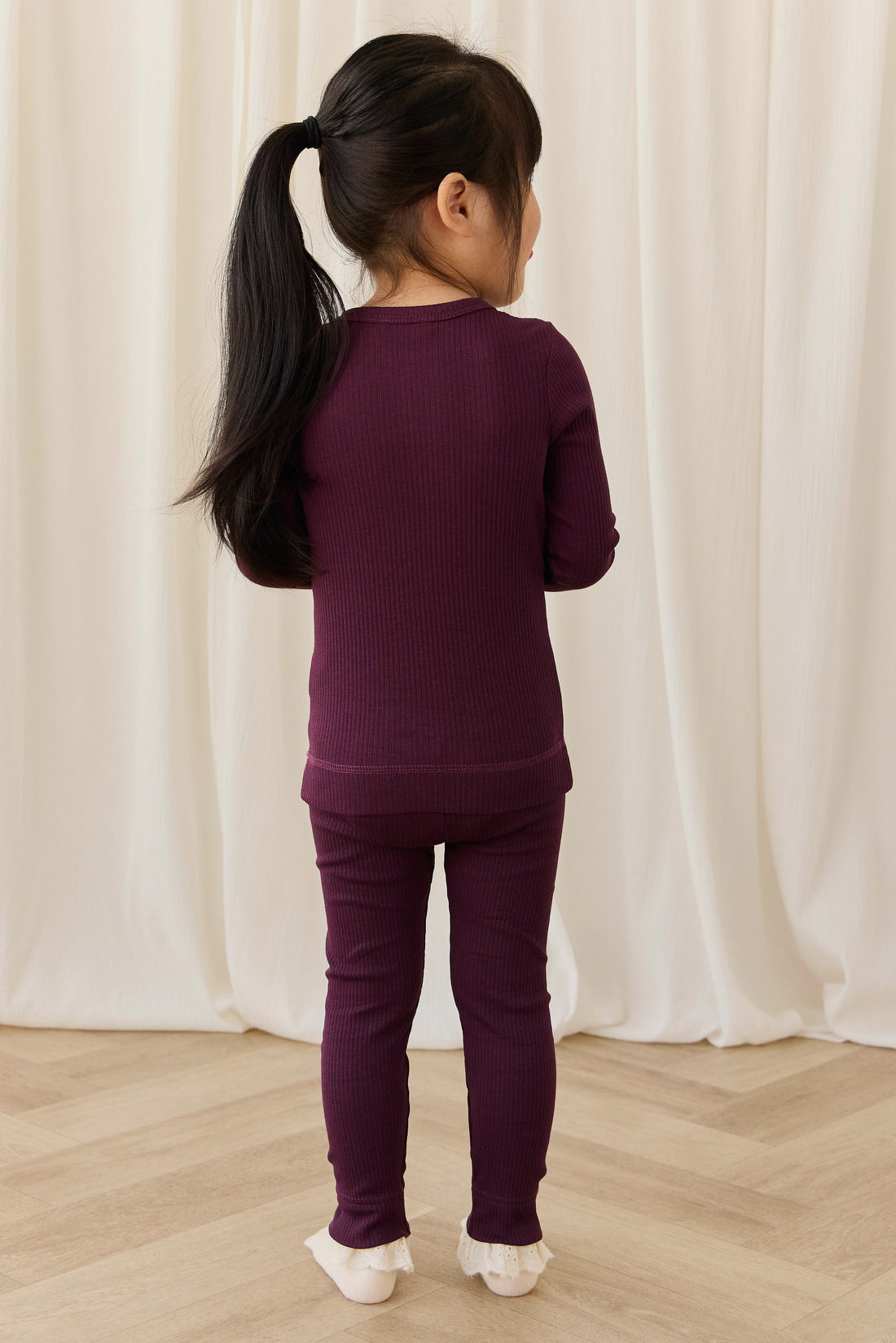 Organic Cotton Modal Everyday Legging - Fig Childrens Legging from Jamie Kay NZ