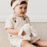 Chase Short Overall - Powder Pink/Egret Childrens Overall from Jamie Kay NZ