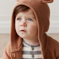 Sebastian Knitted Cardigan/Jacket - Hazelnut Childrens Cardigan from Jamie Kay NZ