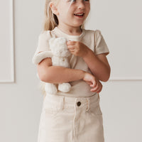 Alison Skirt - Powder Pink/Egret Childrens Skirt from Jamie Kay NZ
