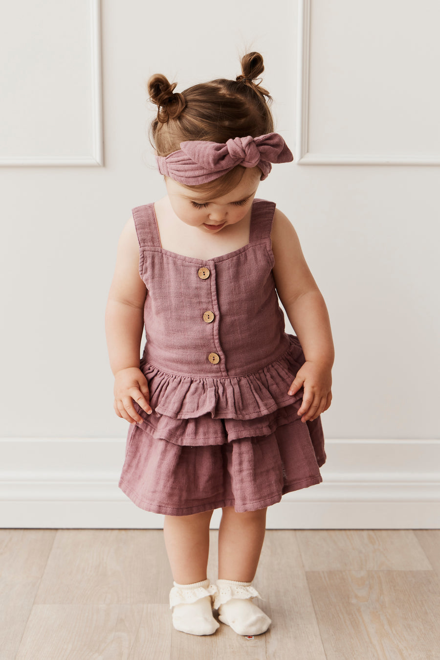 Organic Cotton Muslin Samantha Skirt- Twilight Childrens Skirt from Jamie Kay NZ