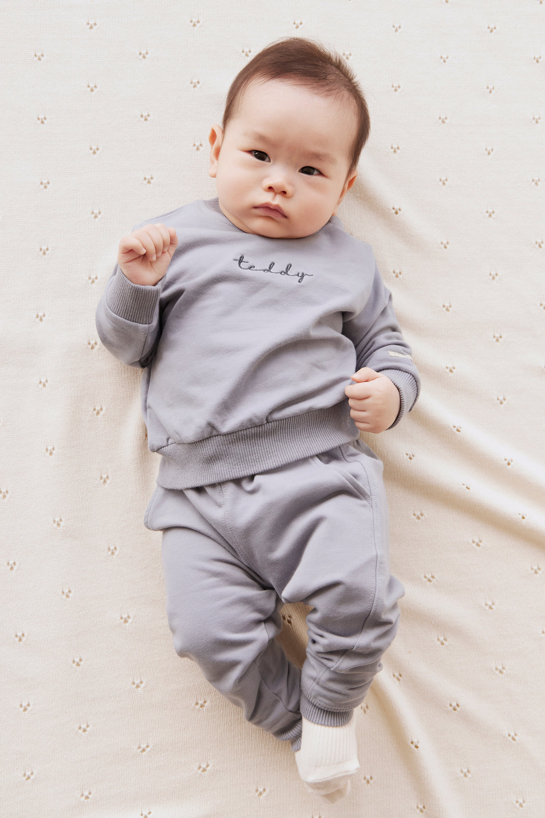Organic Cotton Jalen Track Pant - Dawn Childrens Pant from Jamie Kay NZ