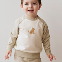 Organic Cotton Tao Sweatshirt - Honeydew Childrens Sweatshirt from Jamie Kay NZ