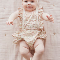 Organic Cotton Heidi Playsuit - Fifi Floral Childrens Playsuit from Jamie Kay NZ