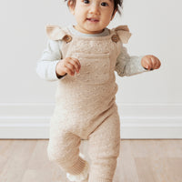 Mia Knitted Onepiece - Oatmeal Marle Childrens Onepiece from Jamie Kay NZ