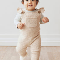 Mia Knitted Onepiece - Oatmeal Marle Childrens Onepiece from Jamie Kay NZ