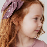 Organic Cotton Noelle Bow - Irina Fig Childrens Bow from Jamie Kay NZ
