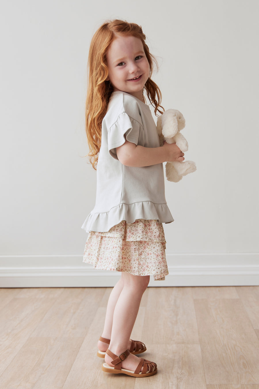 Organic Cotton Heidi Skirt - Fifi Floral Childrens Skirt from Jamie Kay NZ