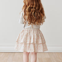 Organic Cotton Heidi Skirt - Fifi Floral Childrens Skirt from Jamie Kay NZ