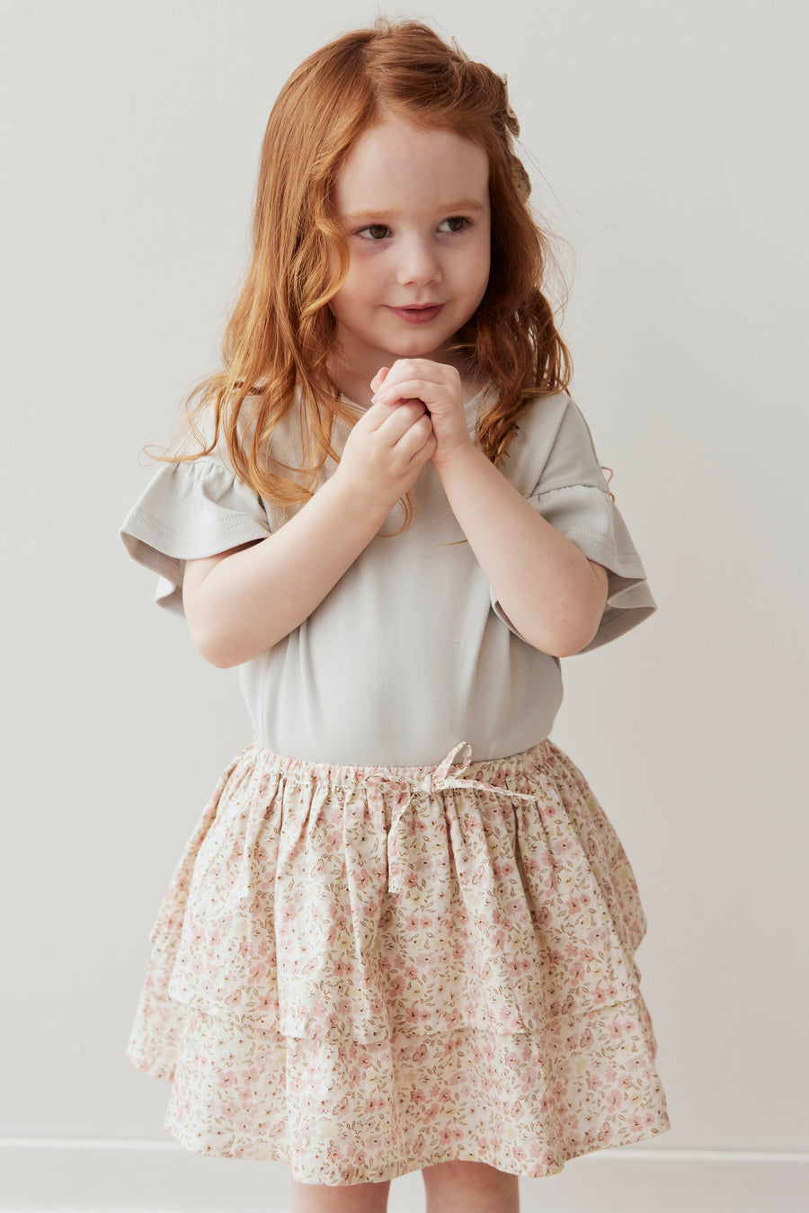 Organic Cotton Heidi Skirt - Fifi Floral Childrens Skirt from Jamie Kay NZ