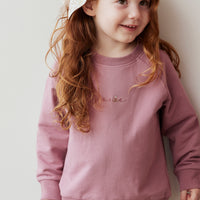 Organic Cotton Chloe Sweatshirt - Lillium Childrens Sweatshirting from Jamie Kay NZ