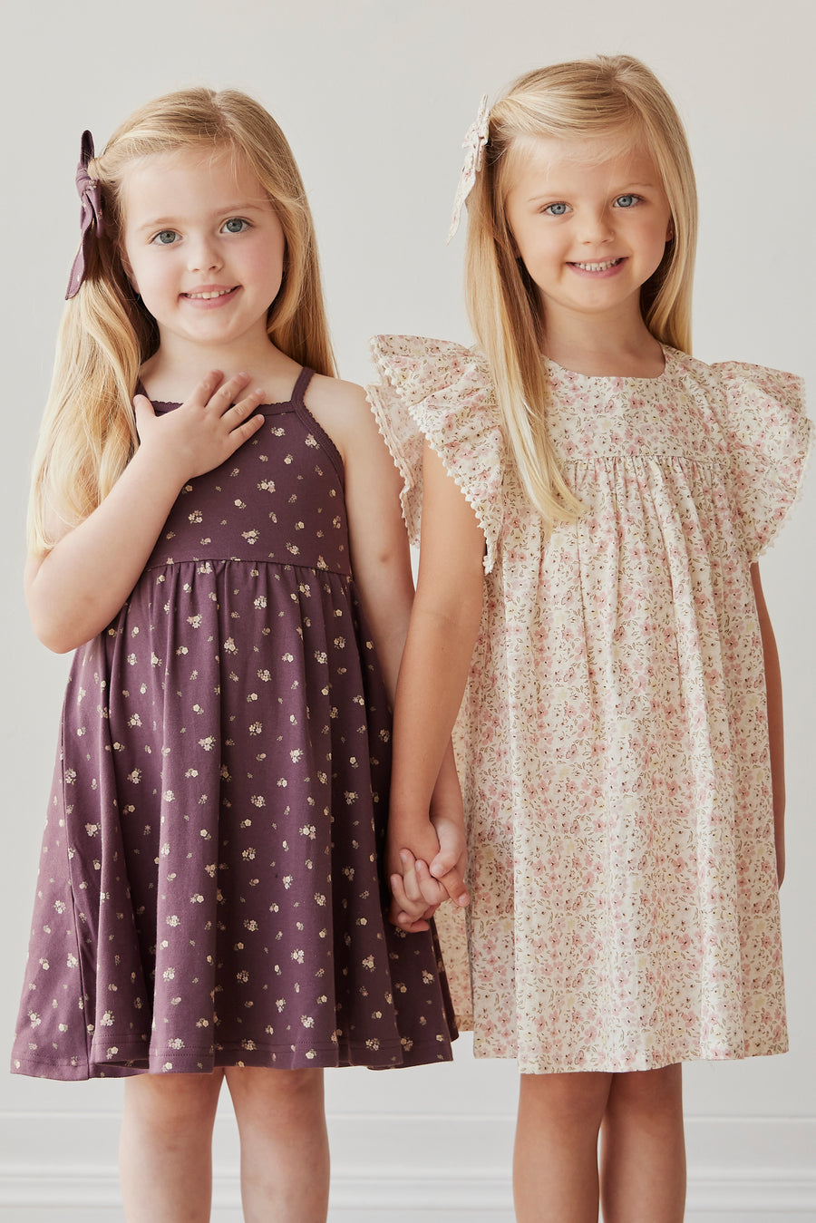 Organic Cotton Samantha Dress - Irina Fig Childrens Dress from Jamie Kay NZ