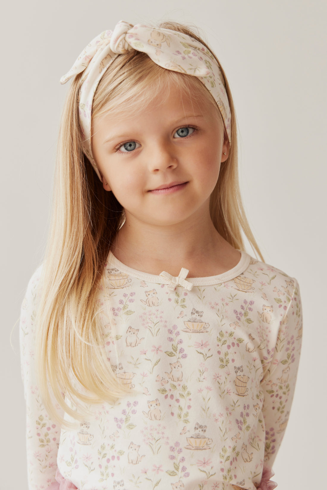 Organic Cotton Long Sleeve Top - Moons Garden Childrens Top from Jamie Kay NZ