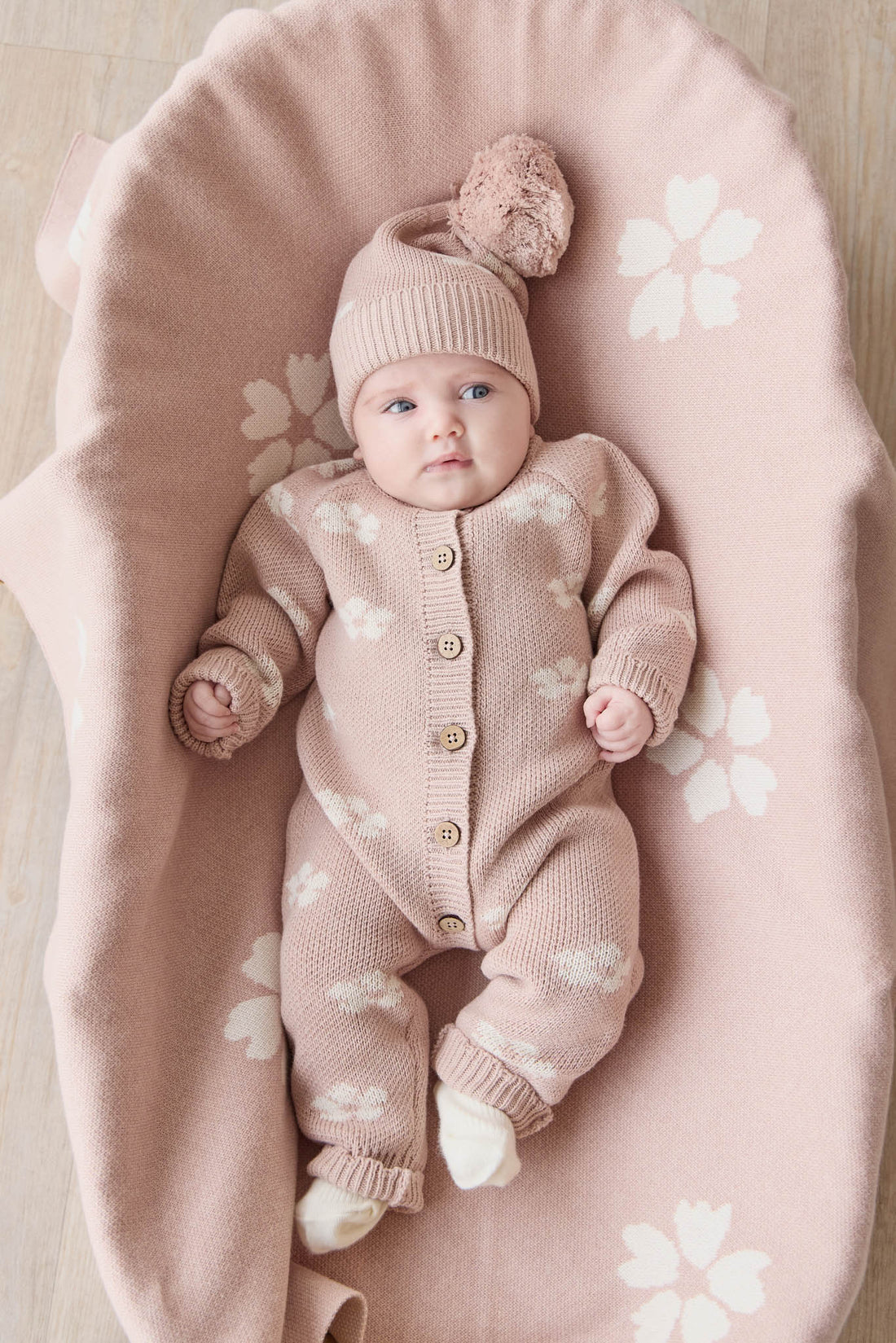 Camille Onepiece - Frankie Knit Rose Childrens Onepiece from Jamie Kay NZ