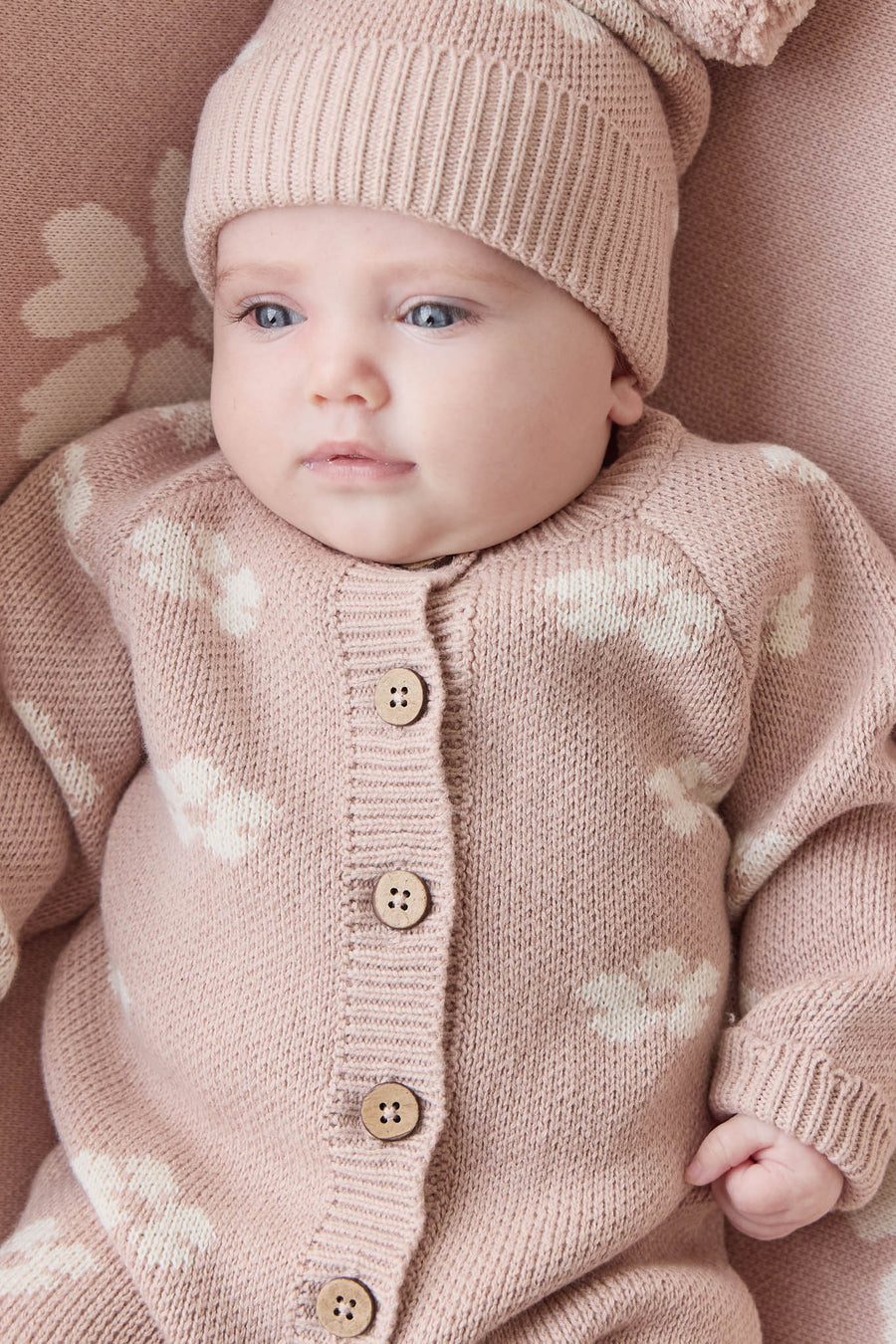 Camille Onepiece - Frankie Knit Rose Childrens Onepiece from Jamie Kay NZ