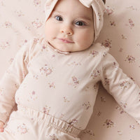 Organic Cotton Headband - Petite Fleur Soft Peony Childrens Headband from Jamie Kay NZ