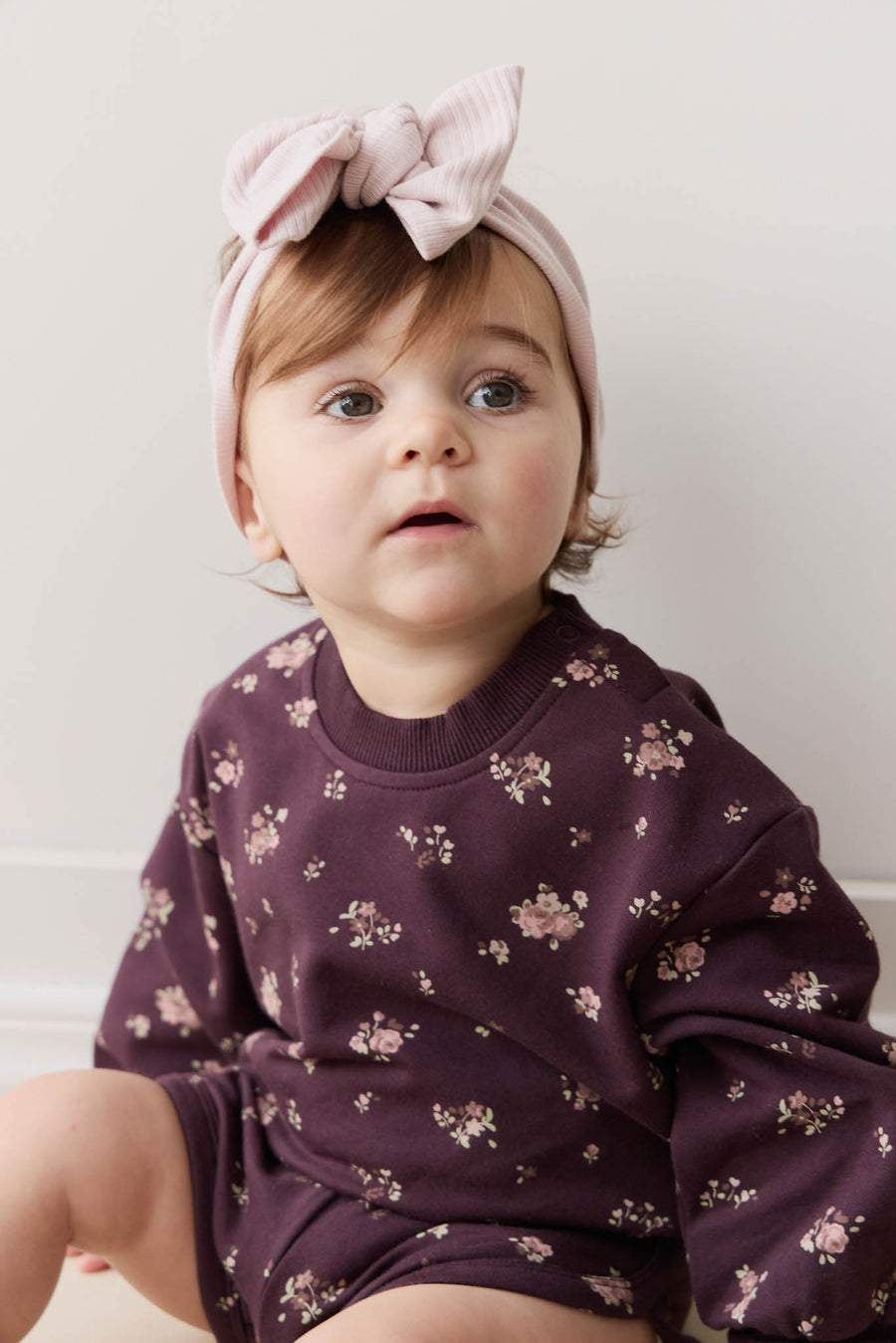 Organic Cotton Penny Sweat - Petite Fleur Childrens Sweatshirting from Jamie Kay NZ