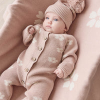 Camille Onepiece - Frankie Knit Rose Childrens Onepiece from Jamie Kay NZ