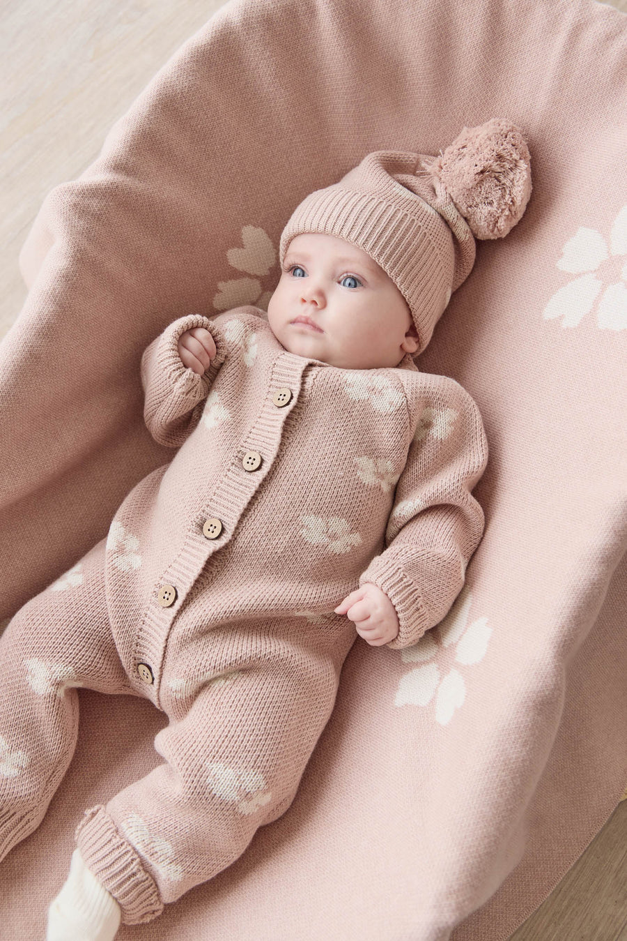 Camille Onepiece - Frankie Knit Rose Childrens Onepiece from Jamie Kay NZ