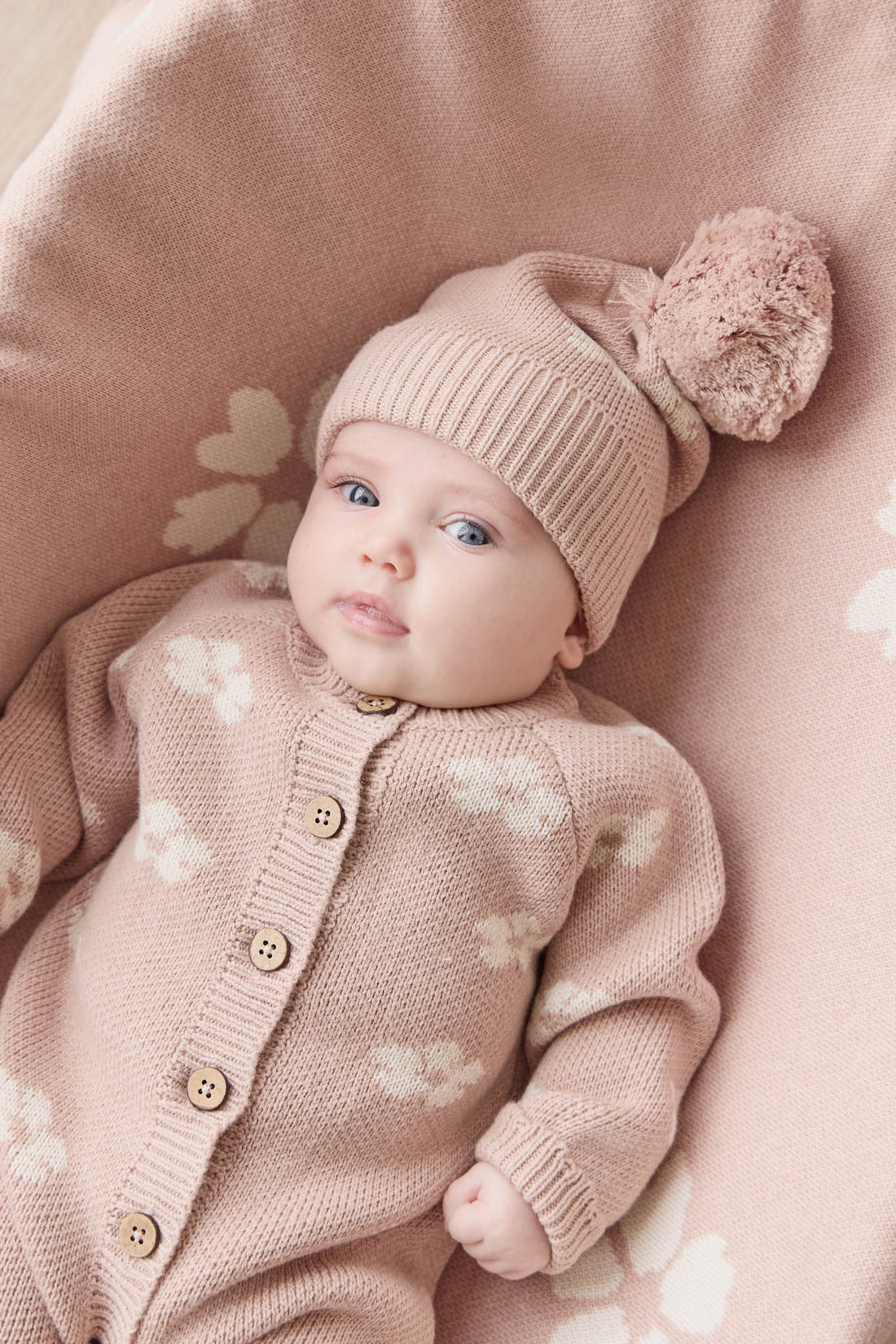 Camille Onepiece - Frankie Knit Rose Childrens Onepiece from Jamie Kay NZ