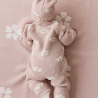 Camille Onepiece - Frankie Knit Rose Childrens Onepiece from Jamie Kay NZ