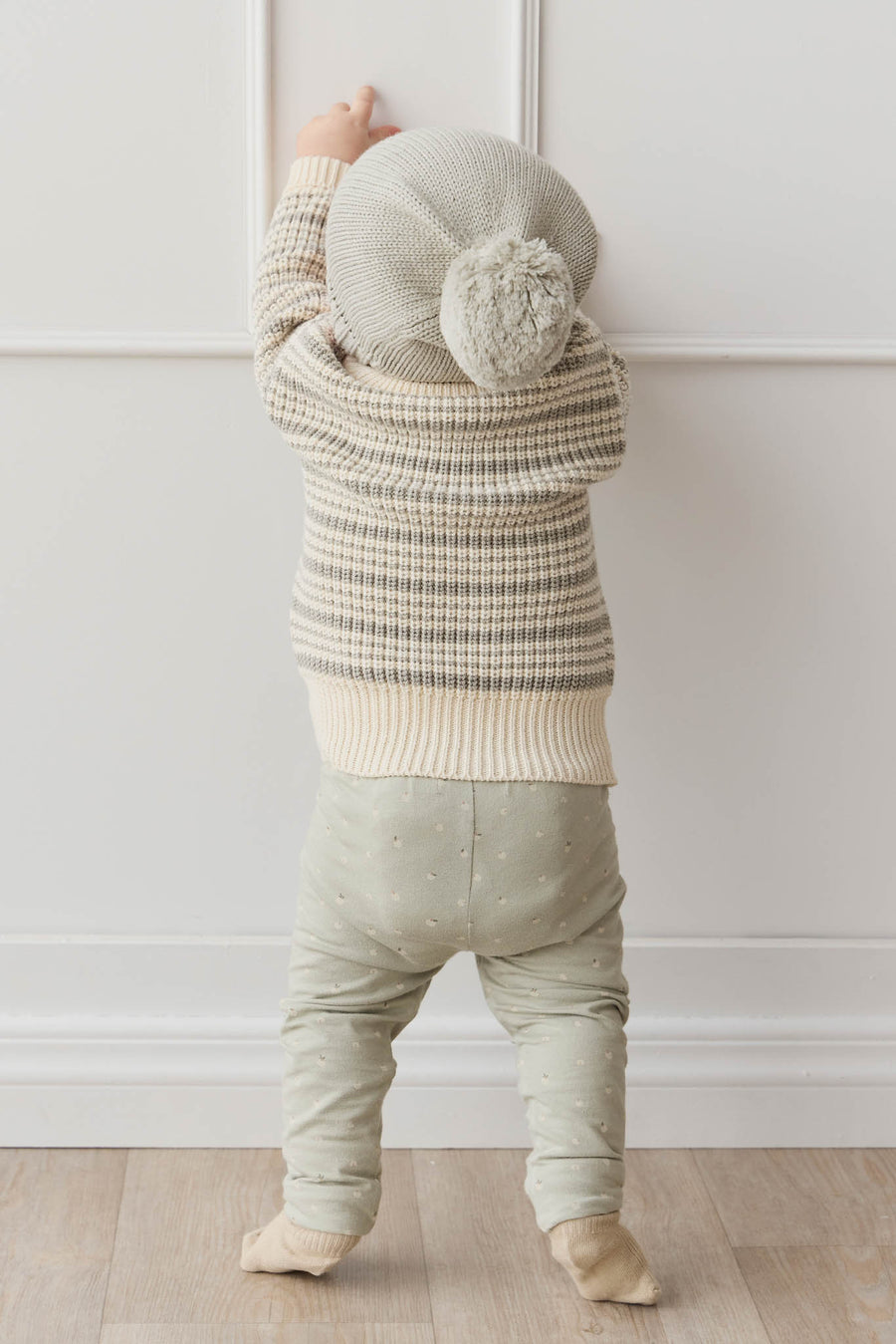 Organic Cotton Everyday Legging - Fresh Apples Abbey Stone Childrens Legging from Jamie Kay NZ