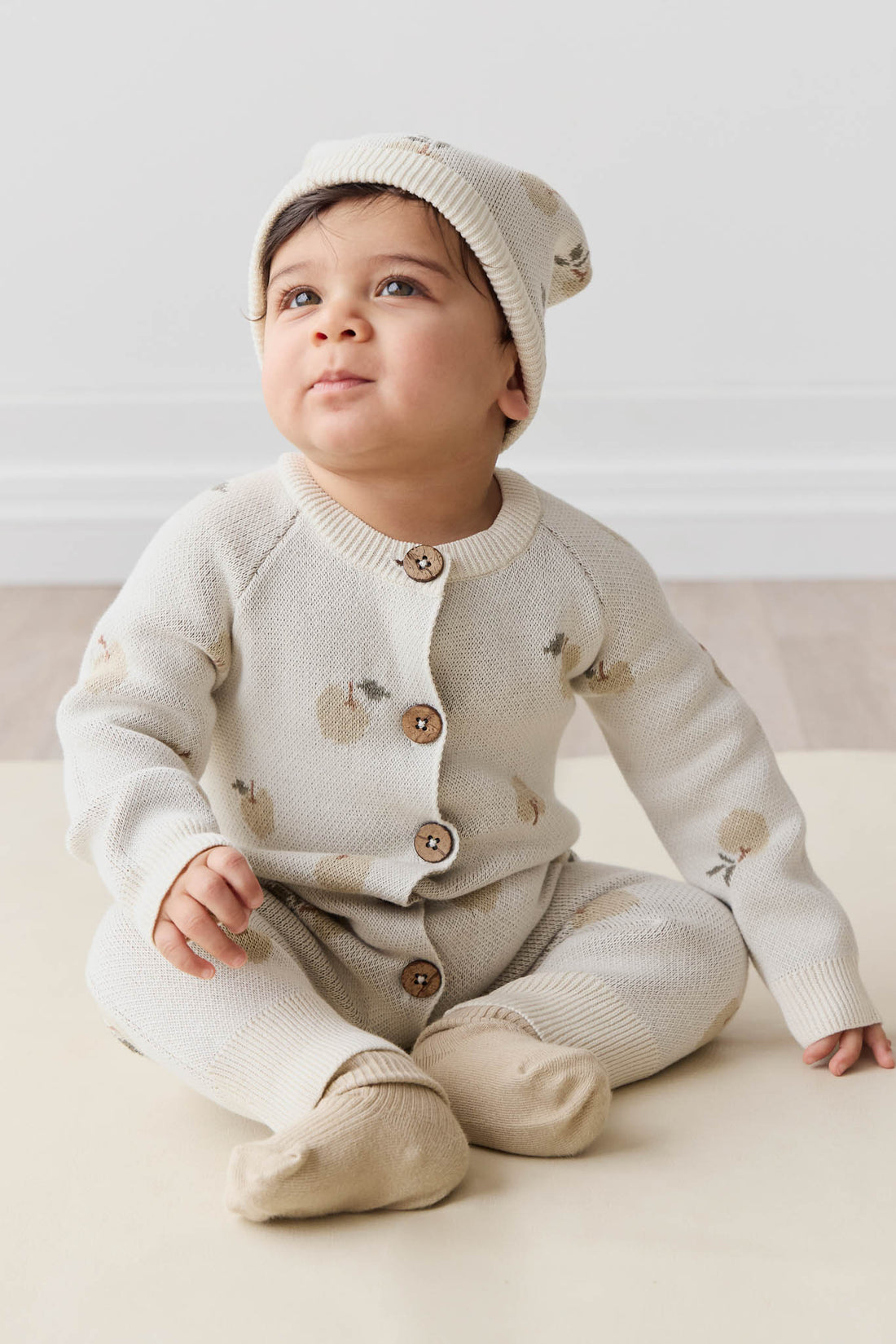 Marlow Onepiece - Jacquard Fresh Apple Tofu Childrens Onepiece from Jamie Kay NZ