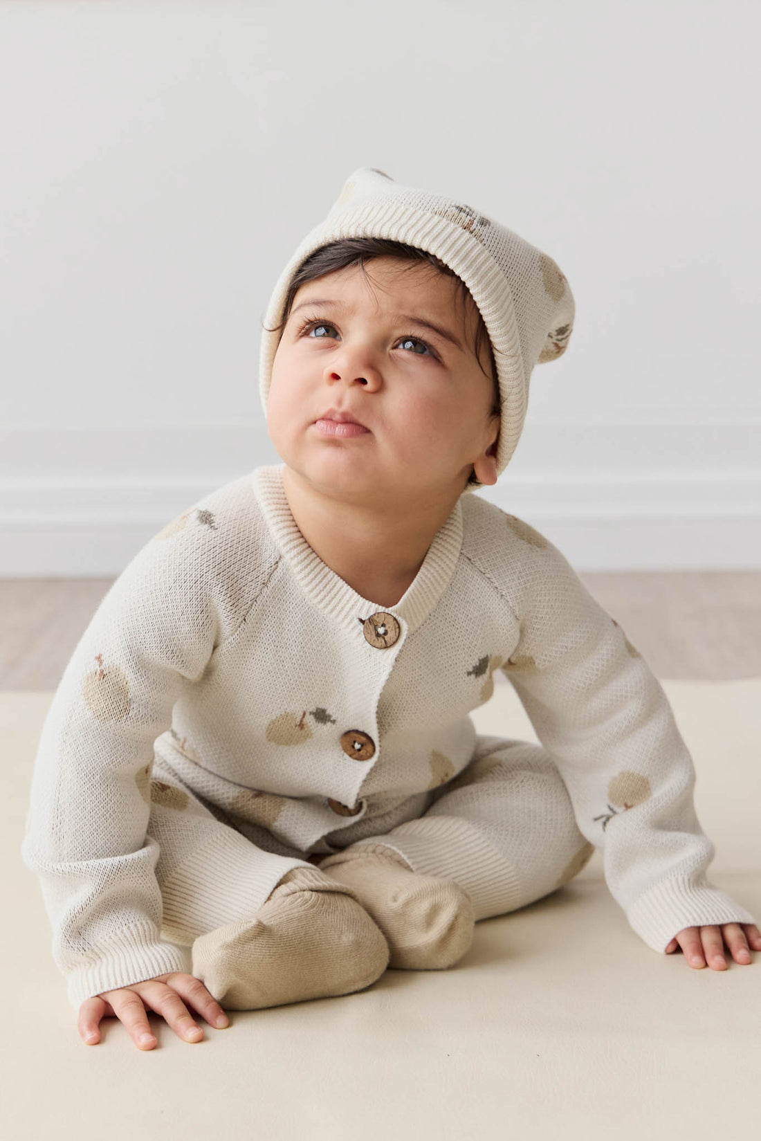 Marlow Onepiece - Jacquard Fresh Apple Tofu Childrens Onepiece from Jamie Kay NZ