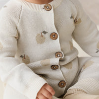 Marlow Onepiece - Jacquard Fresh Apple Tofu Childrens Onepiece from Jamie Kay NZ