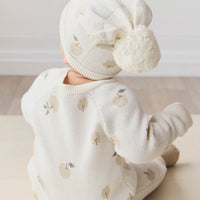 Marlow Onepiece - Jacquard Fresh Apple Tofu Childrens Onepiece from Jamie Kay NZ