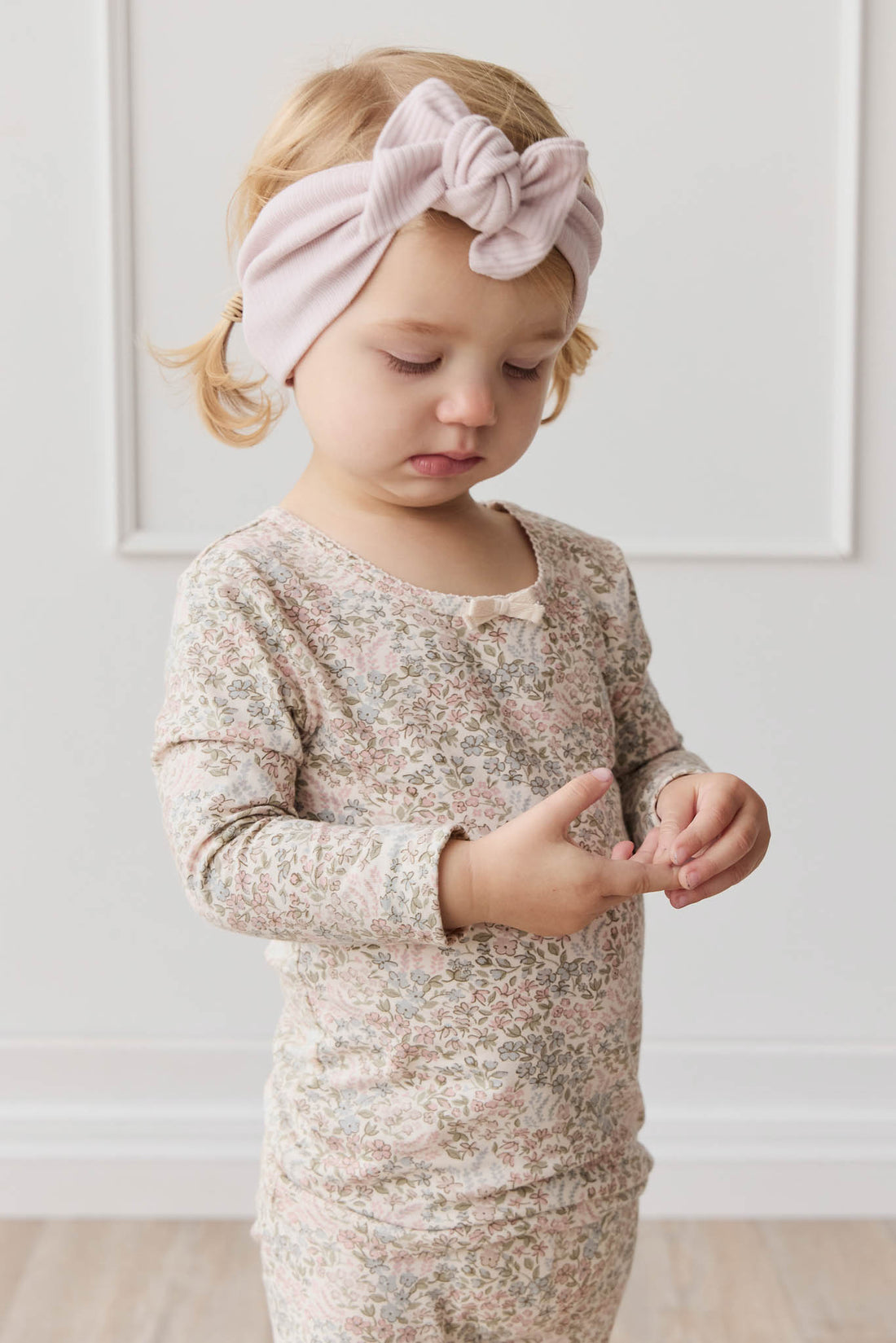 Organic Cotton Modal Lilian Headband - Violet Tint Childrens Headband from Jamie Kay NZ